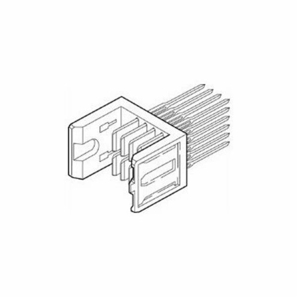 Fci Board Connector, 8 Contact(S), 4 Row(S), Male, Straight, Press Fit Terminal, Locking, Receptacle 70236-101LF